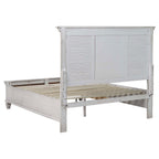 Coaster Home Furnishings Franco Farmhouse 4-Piece Bedroom Set Queen Size Storage Panel Bed Frame 57-inch Headboard Distressed White 205330Q-S4