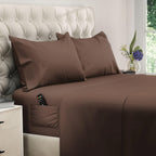 Dreamcare King Size Sheets Set - Cooling Bed Sheets - 4Pcs Set - Up To 15' Deep Pocket King Sheet Set - Soft & Long Lasting Coo