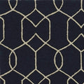 HomeRoots Decor 7' Square UV-Treated Polypropelene Navy Area Rug