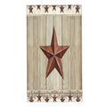 COVASA Hand Towels for Bathroom,Set of 2,Rustic Barn Western Texas Star and Primitive Berries On Country Wooden Plank,Soft Absor
