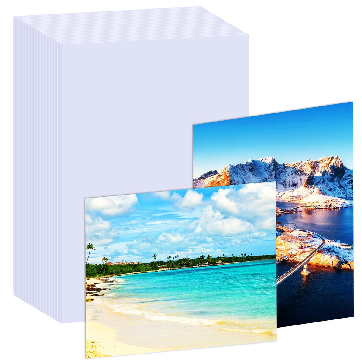 100 Sheets Photo Paper, 4' X 6' Premium Glossy Photo Paper Picture Paper 180 Gsm Printer Brochure Paper Glossy, Office Supplie