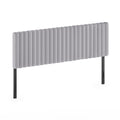 Furinno Roanne Upholstered Tufted Headboard, King, Glacier