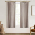 Black Out Curtains 72 Inch Long, Blackout Window Curtain & Drapes 72 Inch Length 2 Panels Set Burg Pinch Pleated Viral Flax Line