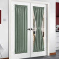 NICETOWN Window Door Curtain Blackout French Door Curtain Panel Thermal Insulated Room Darkening Curtain with Rod Pocket, Energy