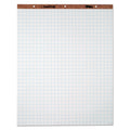 Tops Easel Pad, 3-Hole Punched, White, 15 Lb, 1' Squares, 50 Sh/Pd, 4 Per Carton (7900)
