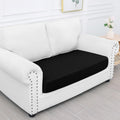 Smiry Waterproof Couch Cushion Covers, Stretch Washable Sofa Cushion Cover, Soft Sofa Slipcover Elastic Non-Slip Furniture Protector For Pets, Kid (Medium, Black)