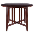 Winsome Wood Alamo, , Double Drop Leaf, Round Table Mission, Walnut, 42-Inch/ 41.97 in x 41.97 in x 29.65 in
