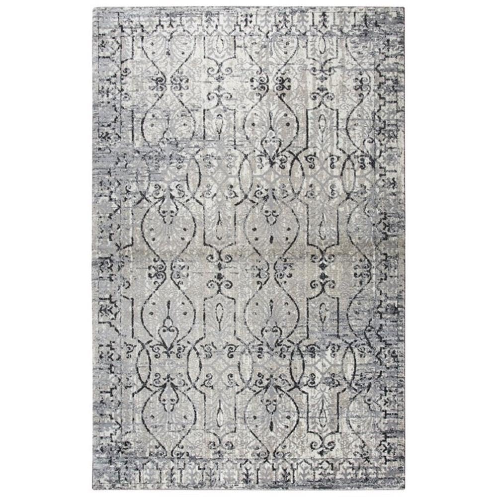 Rizzy Home Alora Decor Swagger 5'3"X7'6" Scroll Work Distress Taupe/Natural/Gray/Black Rug