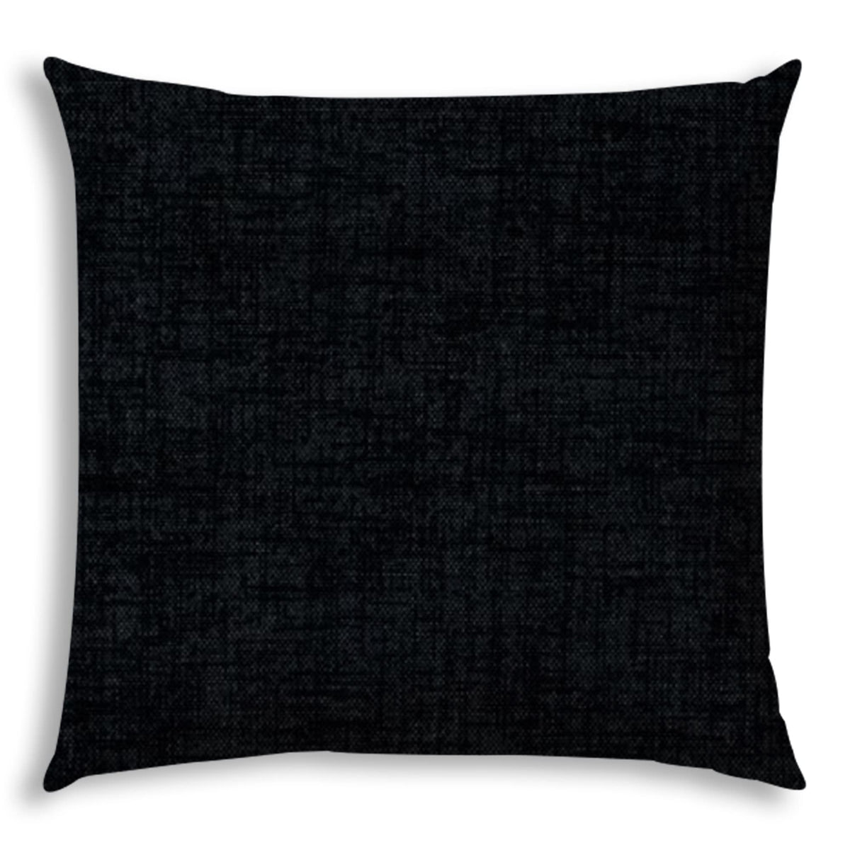 HomeRoots 20' X 20' Gray and Black Zippered Polyester Solid Color Throw Pillow Cover