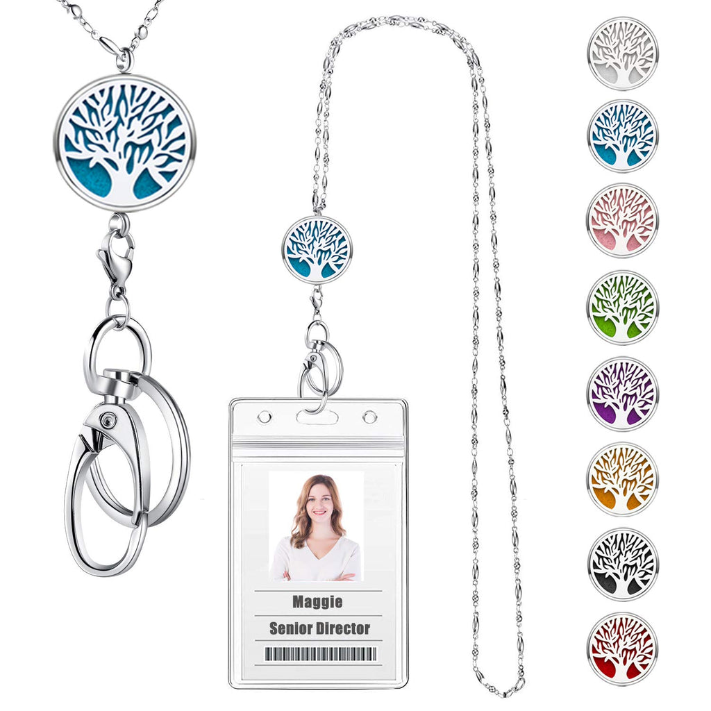Usangers Lanyards For Keys Women Cute Teacher Lanyards For Id Badges Strong Stainless Steel Chain Lanyard Keychain Necklace Long