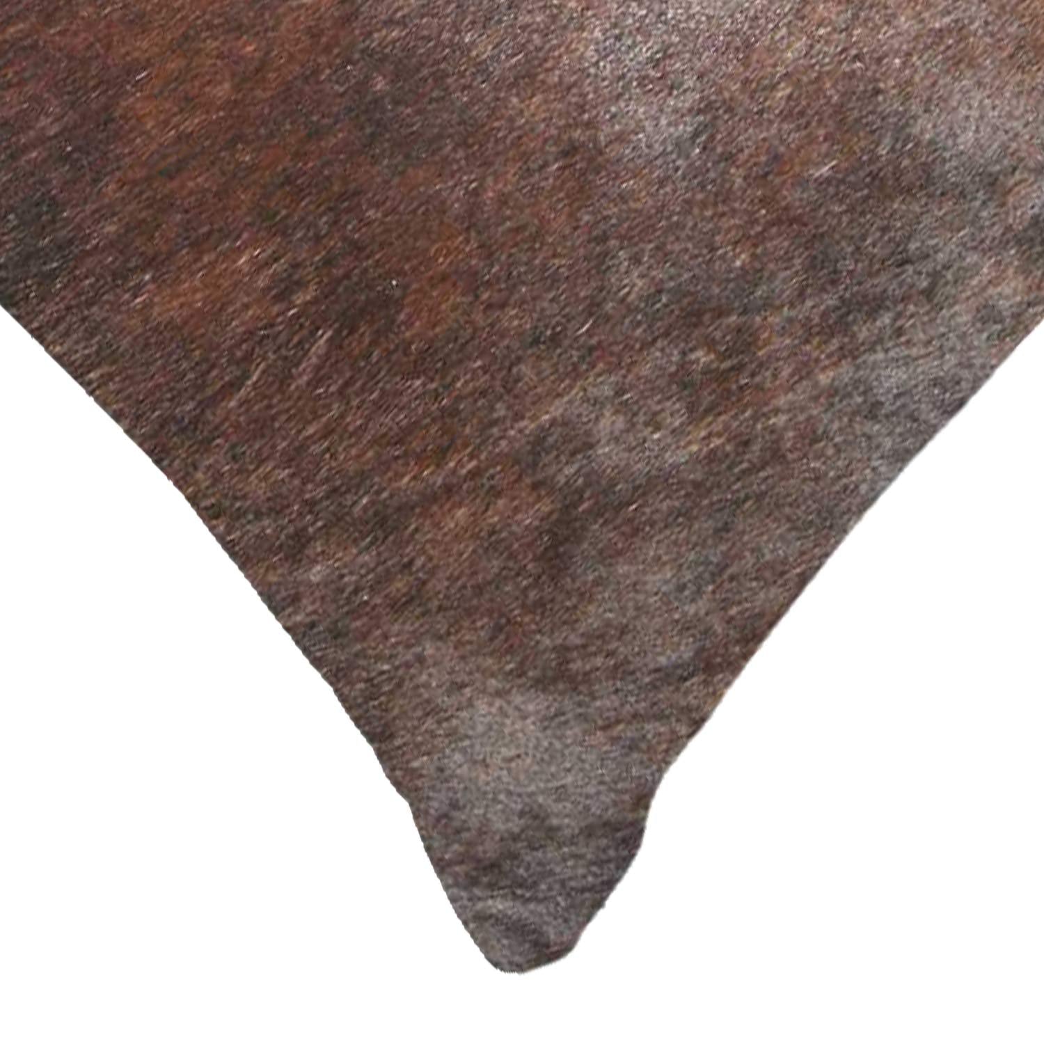 HomeRoots Cowhide, Microsuede, Polyfill 12' x 20' x 5' Brown Cowhide Pillow