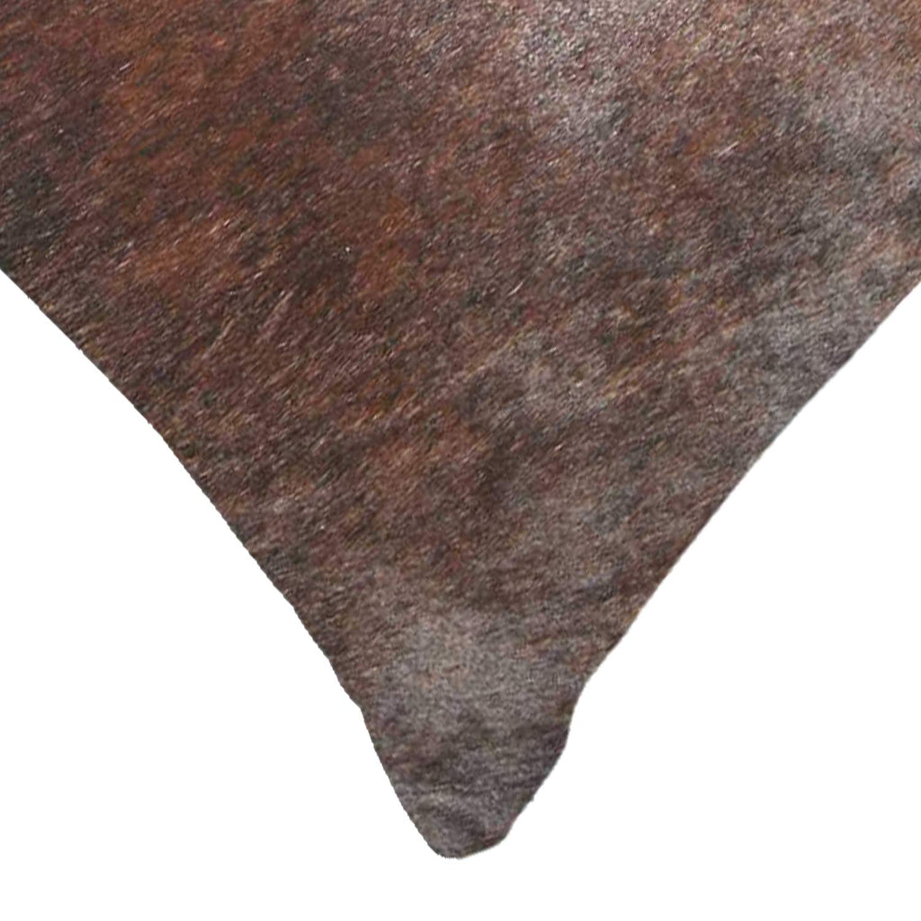 HomeRoots Cowhide, Microsuede, Polyfill 12' x 20' x 5' Brown Cowhide Pillow