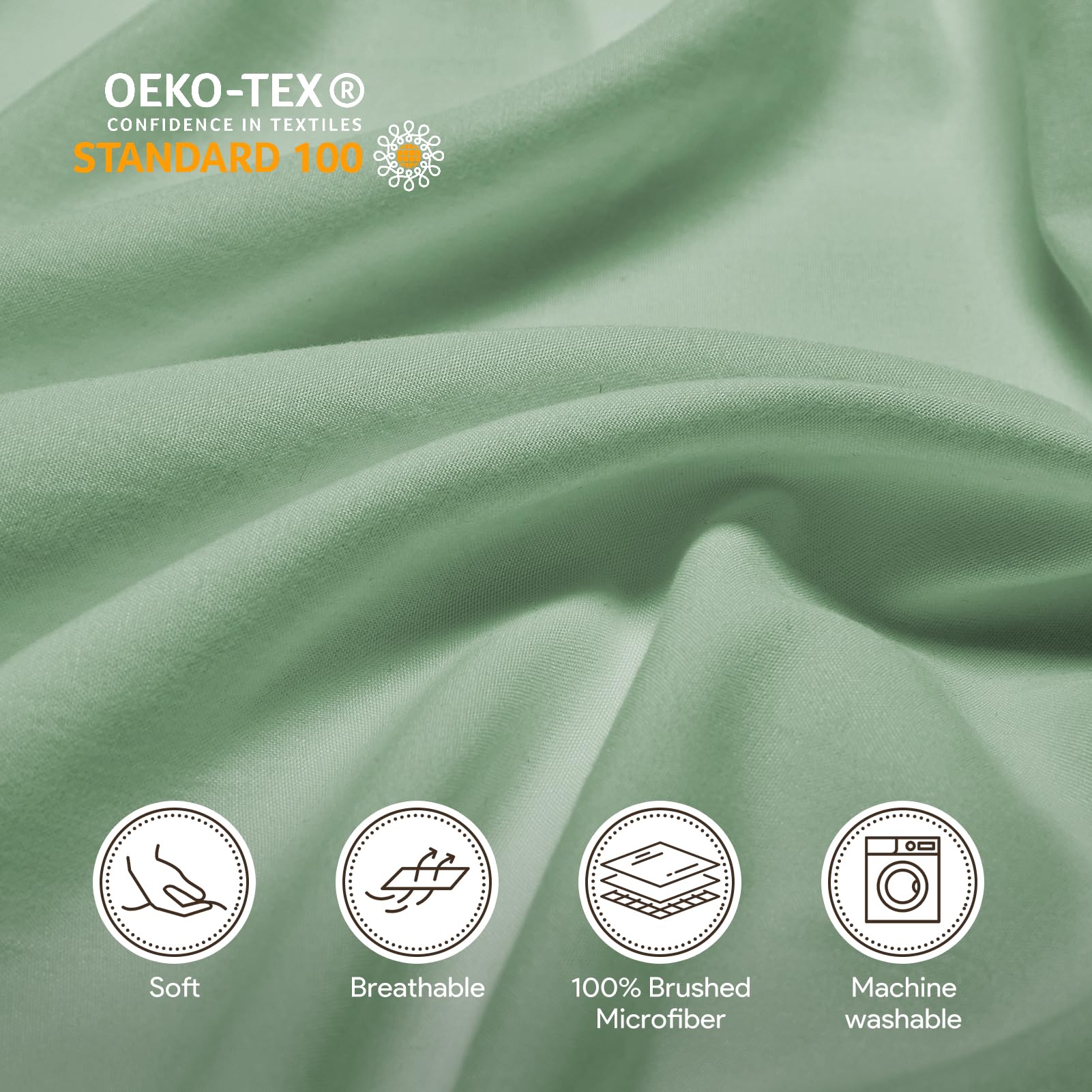 Maple&Stone Twin Fitted Sheet Only - Bulk Pack Of 6 Bottom Sheets - Premium Soft & Breathable, Brushed Microfiber Fabric For Twi