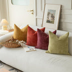 Lananas Neutral Decorative Throw Pillow Covers 18X18 Inch For Living Room Couch Bed Sofa Farmhouse Boho Home Decor Set Of 4 Soft