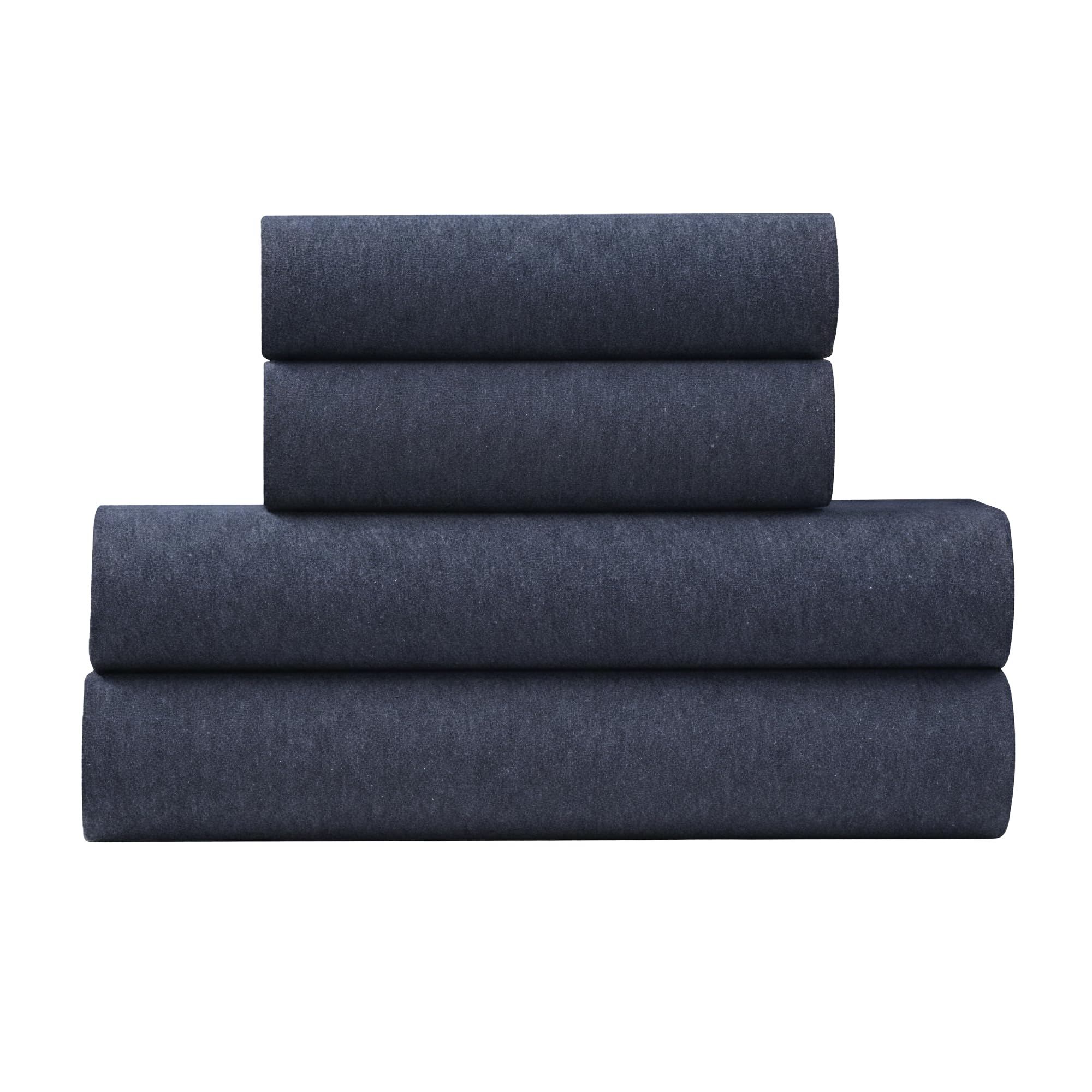 U.S. POLO ASSN. Jersey Knit Sheet Set, Cotton Blend, T-Shirt & Pajama Feel, Deep Pocket, Wrinkle-Resistant, Cooling & Breathable