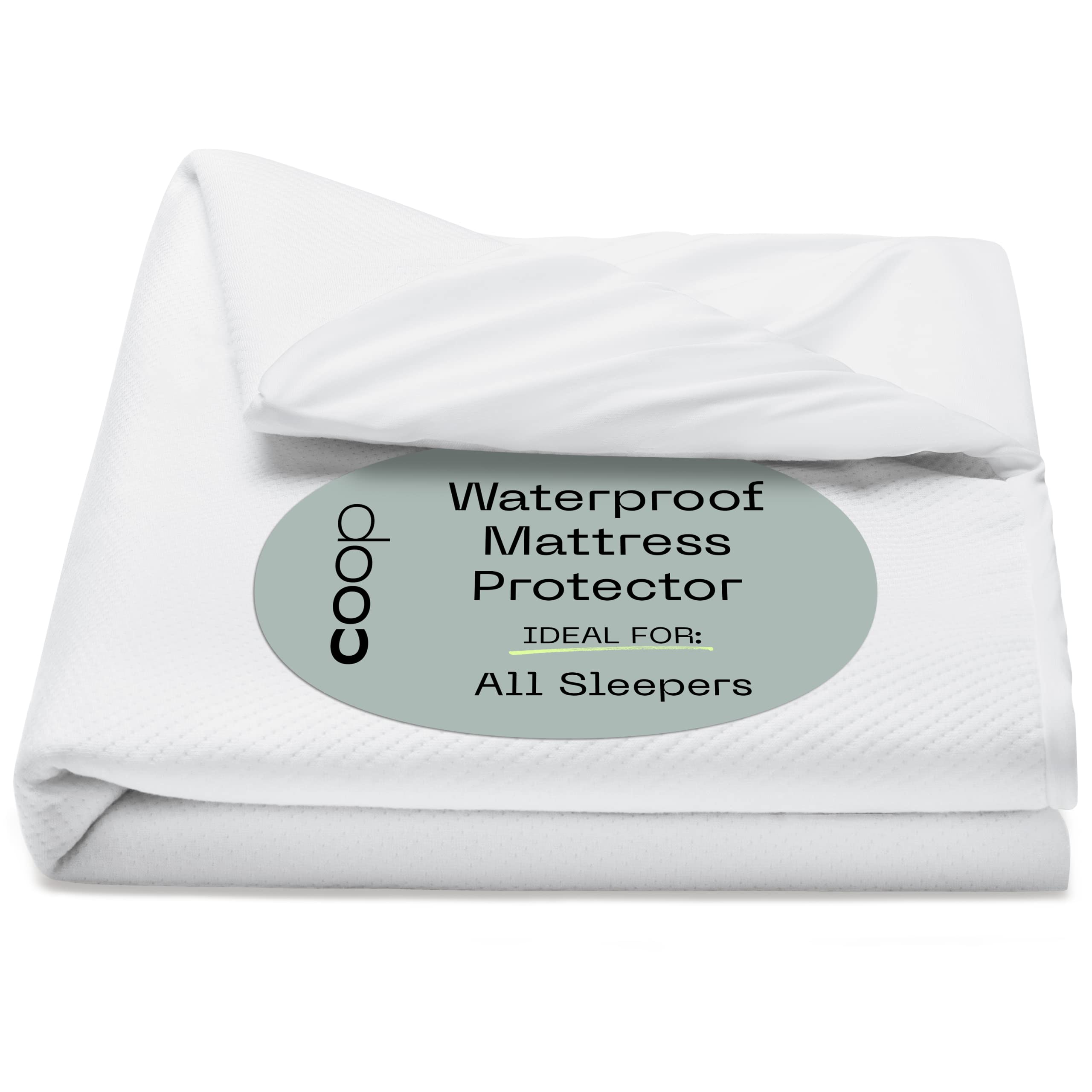 Coop Home Goods Ultra-Luxe Mattress Protector Full - Smooth Top Mattress Pad, Waterproof Mattress Cover, Up To 18 Inches Deep, M