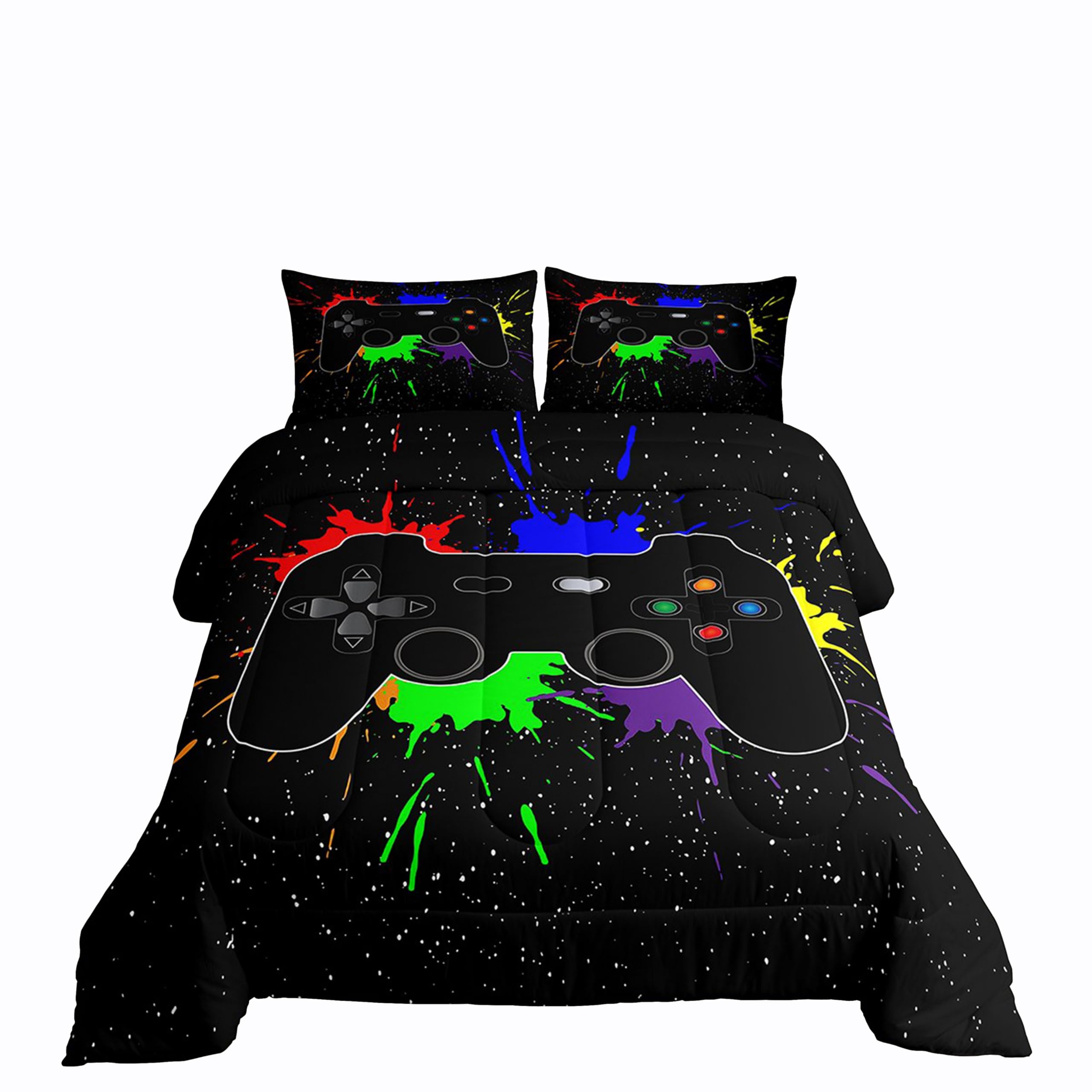 Erosebridal Twin Bedding Set,Gaming Comforter Sets For Boys Gamer Bedding Sets For Boys,Toddler Bedding Set Gaming Bed Kids Comf