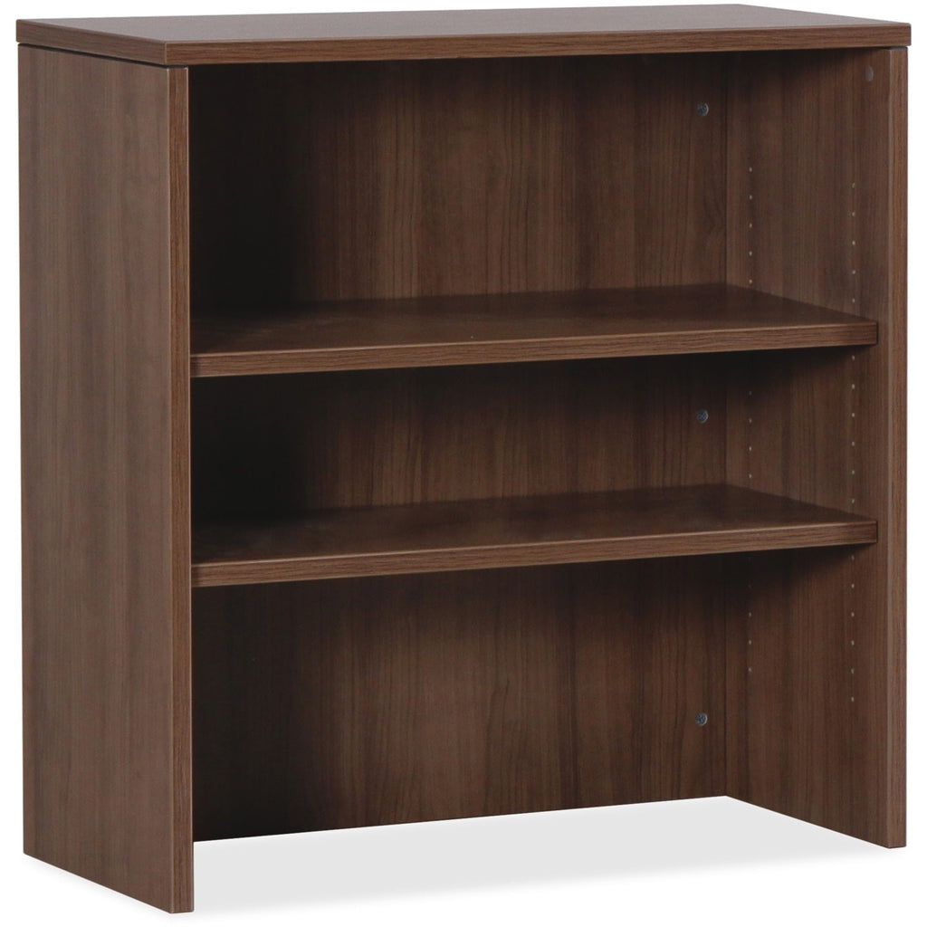 Lorell Essentials Walnut Laminate Stack-on Bookshelf, 36" x 15" x 36"