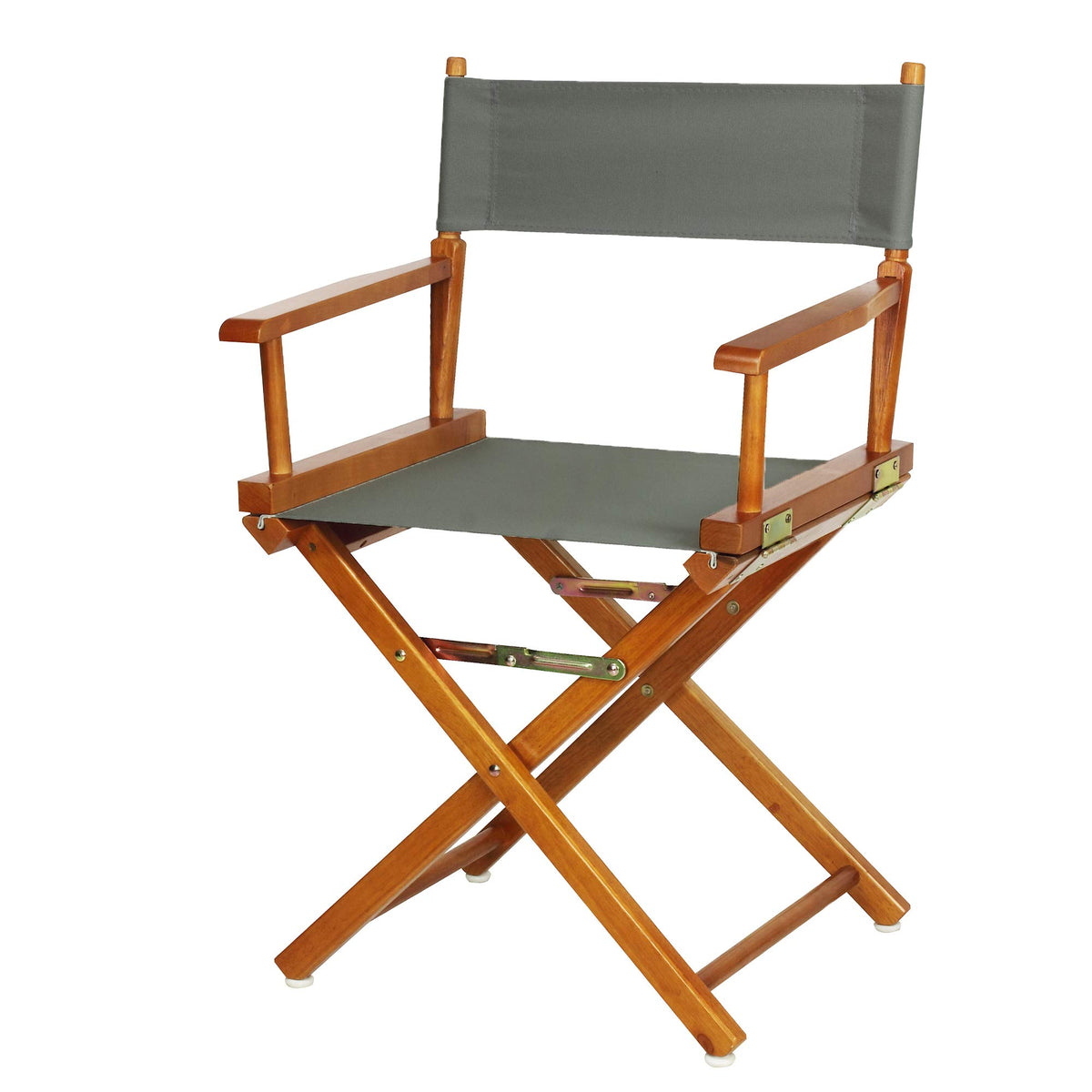 Casual Home 18&quot; Director'S Chair Honey Oak Frame With Grey Canvas