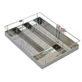 Inox Stainless Steel Cutlery Tray Kitchen Drawer For Modular Kitchen Cabinet Multipurpose Wire Basket 550Mm4 (19 X 20 X 4)