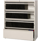 Lorell Llr43514 Receding Lateral File With Roll Out Sleeves, Putty