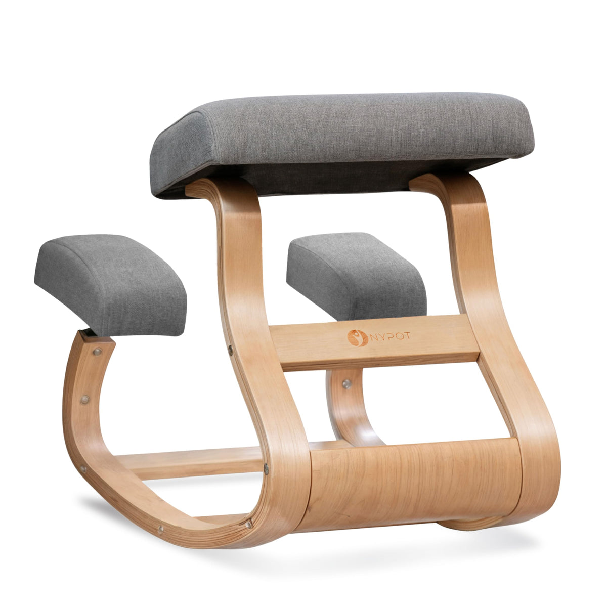 NYPOT Ergonomic Kneeling Chair - A Rocking Ergo Knee Chair and Wooden Desk Chair Designed for Home Office Study and Posture Chai