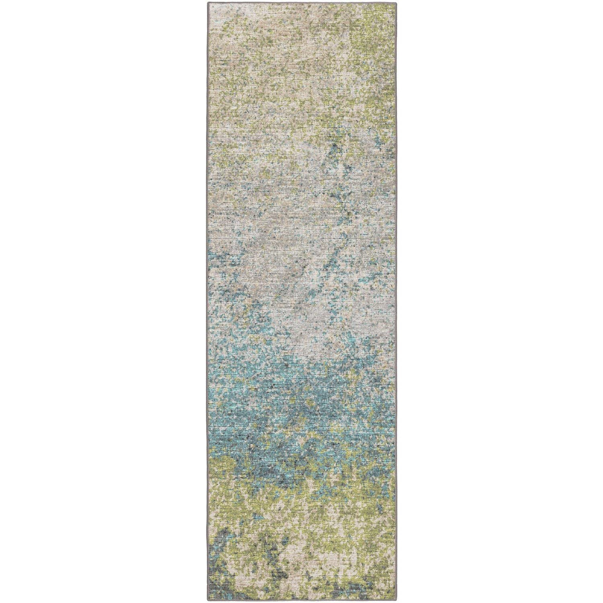 Winslow Wl3 Green Transitional Rug Runner 2' 6&quot; X 12'