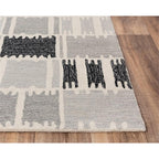 Alora Decor Rivera 5' X 8' Geometric Gray/Ivory/Charcoal Hand-Tufted Area Rug