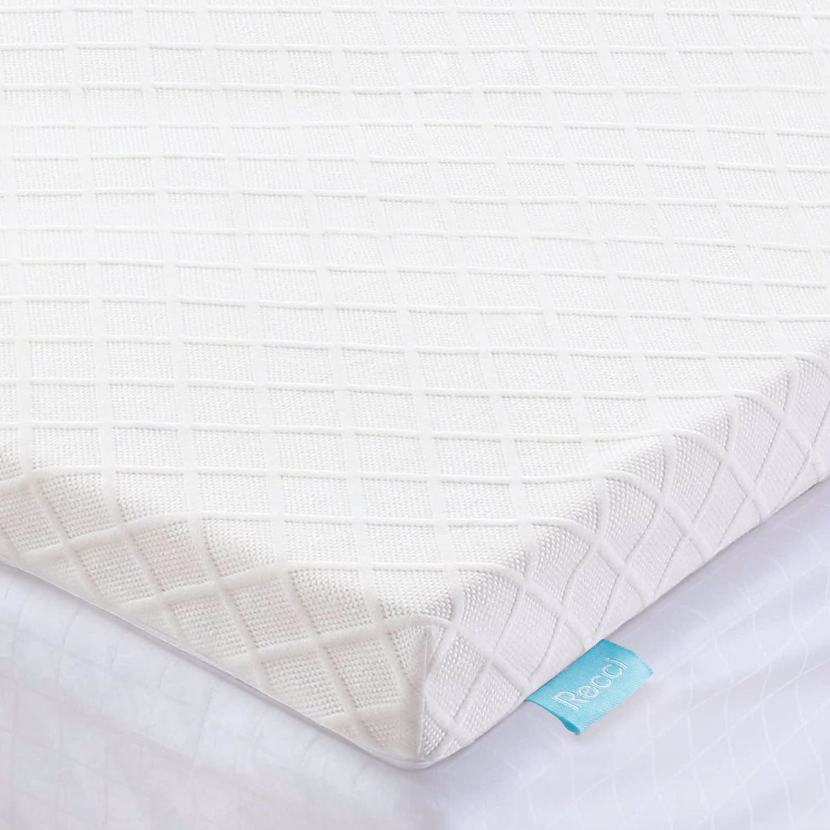 Recci 2 Inch Queen Mattress Topper, Memory Foam Pressure-Relieving For Back Pain, Mattress Topper With Removable & Washable Cove