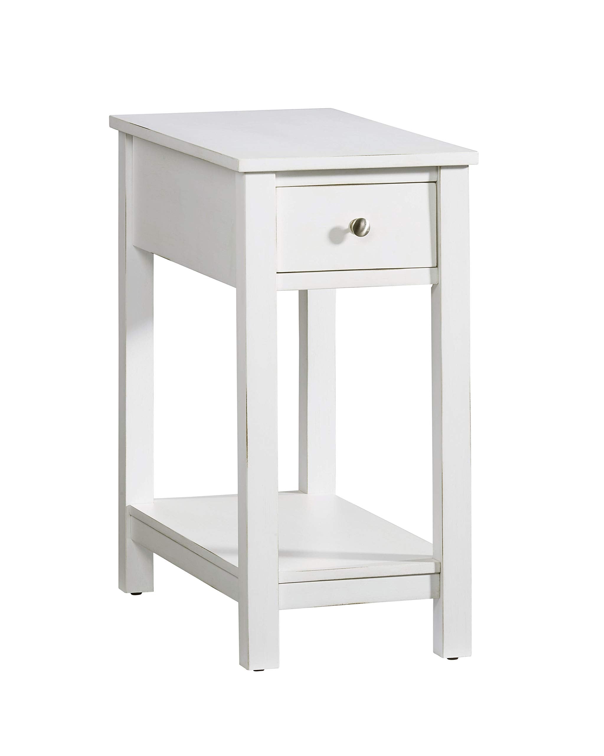 Progressive Furniture III Chairside Table, White