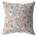 HomeRoots 18' Orange Lavender Tropics Suede Throw Pillow