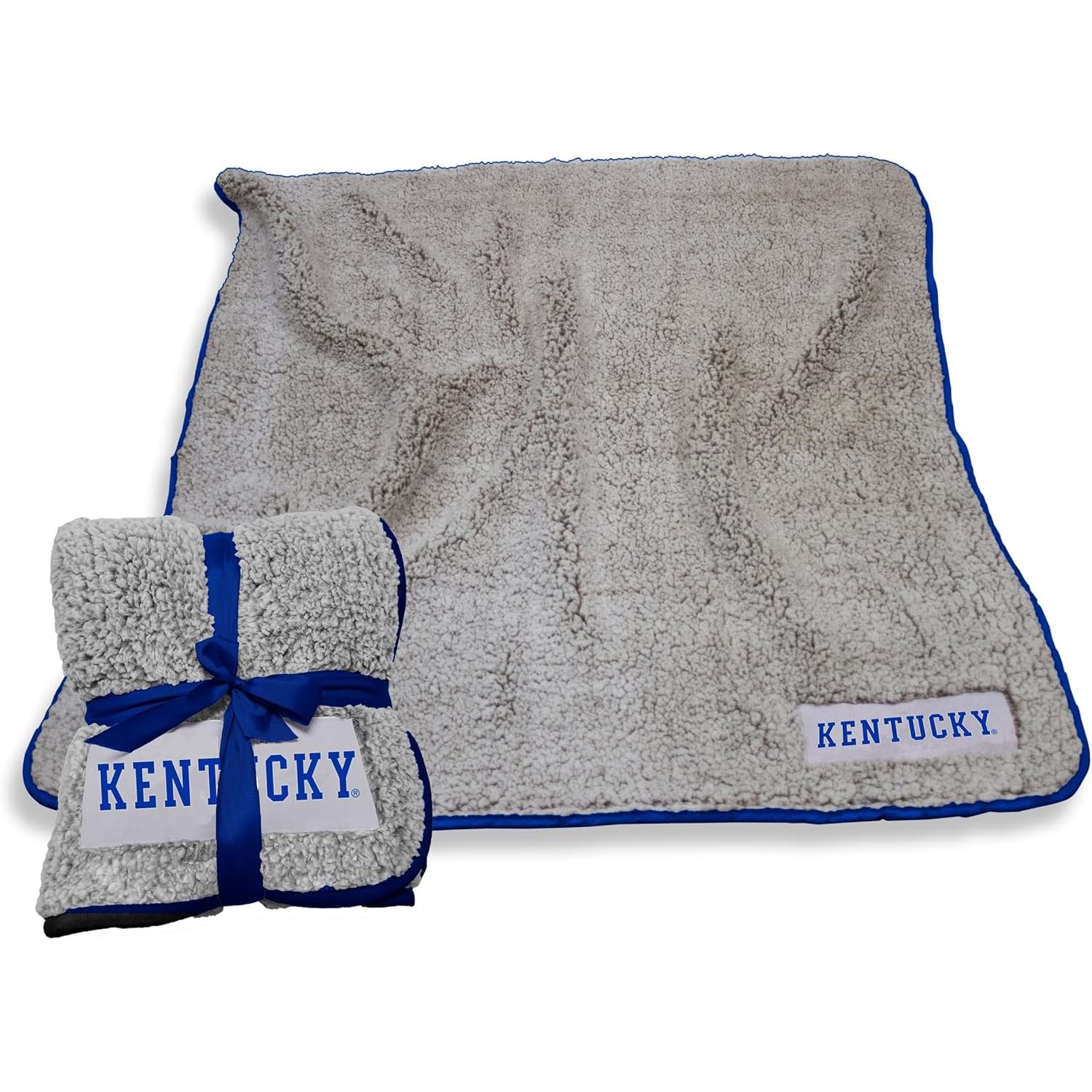 Logo Brands Ncaa Kentucky Wildcats Frosty Fleece Throw Blanket (50' X 60') - Soft Sherpa Material With Team Logo, Team Color T