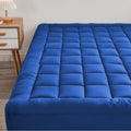 Mattress Pad - Soft And Breathable Mattress Protector Cover - Pillow Topper With Stretches To 18    Deep Pocket Fits Up To 8   -