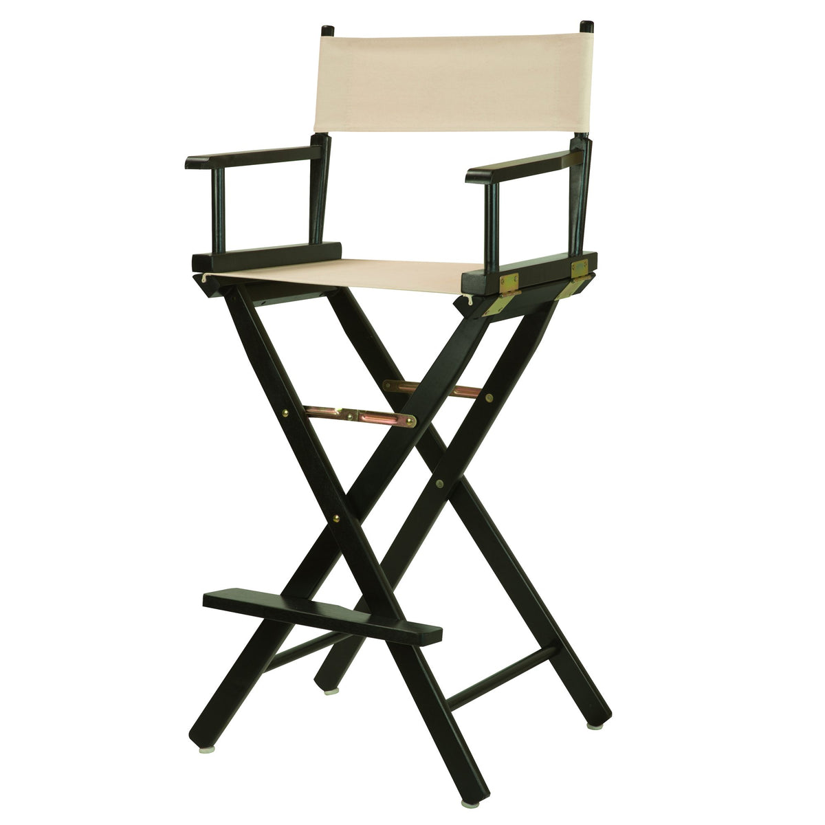 Casual Home 30&quot; Director'S Chair Black Frame-With Wheat Canvas, Bar Height