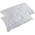 Bosowos Pillow Shams King Size Set Of 2, Ultra Soft Breathable Quilted Pillow Cases 20 X 36 Inches For Sleeping, Decorative Micr