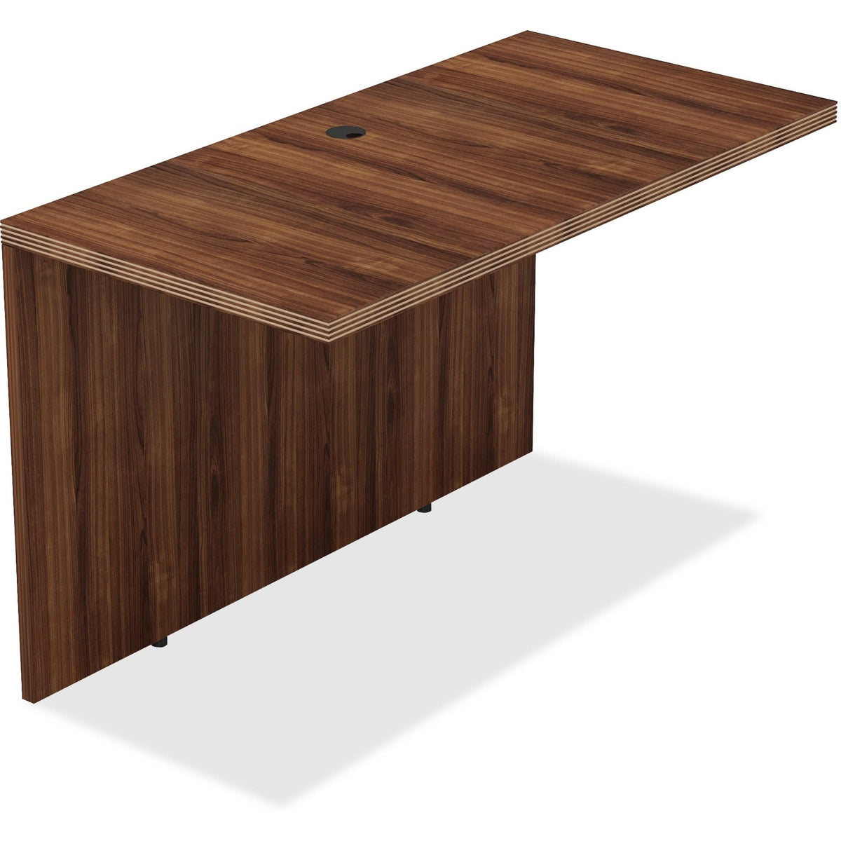 Lorell Chateau Walnut Bridge, 24.8&quot; x 48&quot; x 29.5&quot;