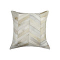 HomeRoots Decor 18-inch x 18-inch x 5-inch Enchanting Natural Torino Kobe Cowhide - Pillow