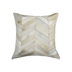 HomeRoots Decor 18-inch x 18-inch x 5-inch Enchanting Natural Torino Kobe Cowhide - Pillow