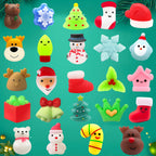 Surcvio Christmas Advent Calendar 2023 With 24 Mochi Squishy Assorted Toys, 24 Days Countdown Calendar For Kids, Xmas Stocking S