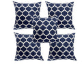 Pinkparrot Pure Cotton Blue Colour Cushion Cover 16X16 Inch Set Of 5 Pc