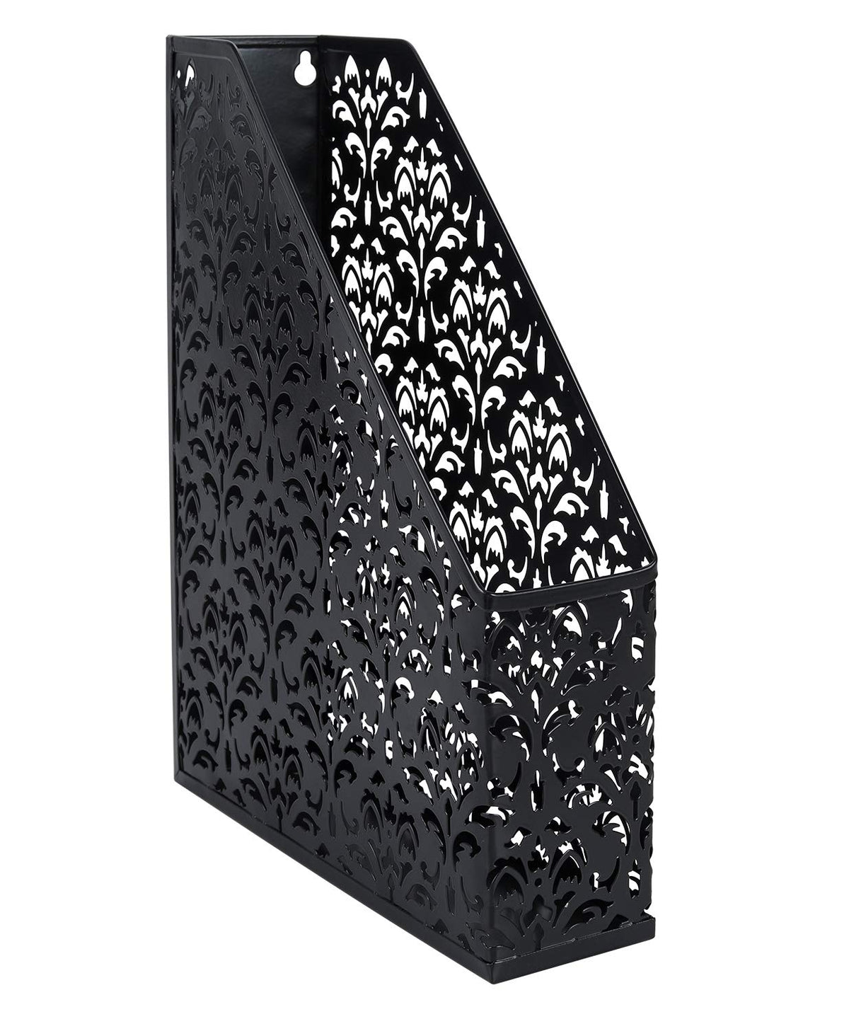 Easypag Heavy Duty Magazine File Holder Rack Paper Book Storage Office Desk Organizer,Black