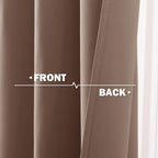 Nicetown Cafe Curtains Over Sink Privacy Kitchen Tier Curtains Farmhouse 30 Inch Length Mini Short Cabinet Caravan Bathroom Small Basement Bathroom Curtain, 2 Panels, 29 X 30 Inch, Cappuccino