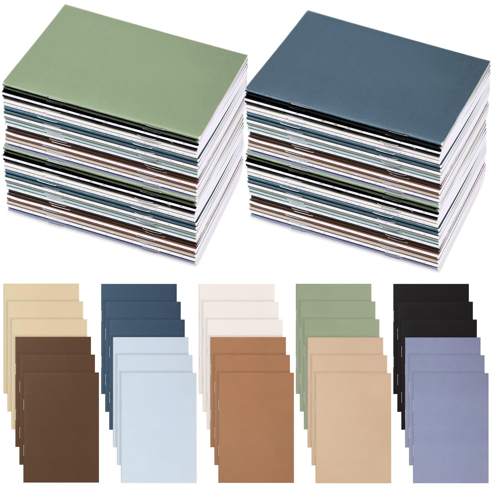 Eaasty Mini Notebooks Bulk Small Pocket Notepads Journals Colorful Cover Notebooks Gifts For Coworker Employee Team Office Secre