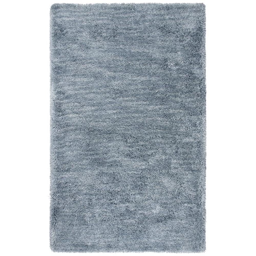 Rizzy Home Alora Decor Oregon 7'6"X9'6" Solid Shag Blue/Tone On Tone Tufted Area Rug