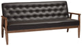 Baxton Studio Sorrento Sofas, 3 Seater, Brown