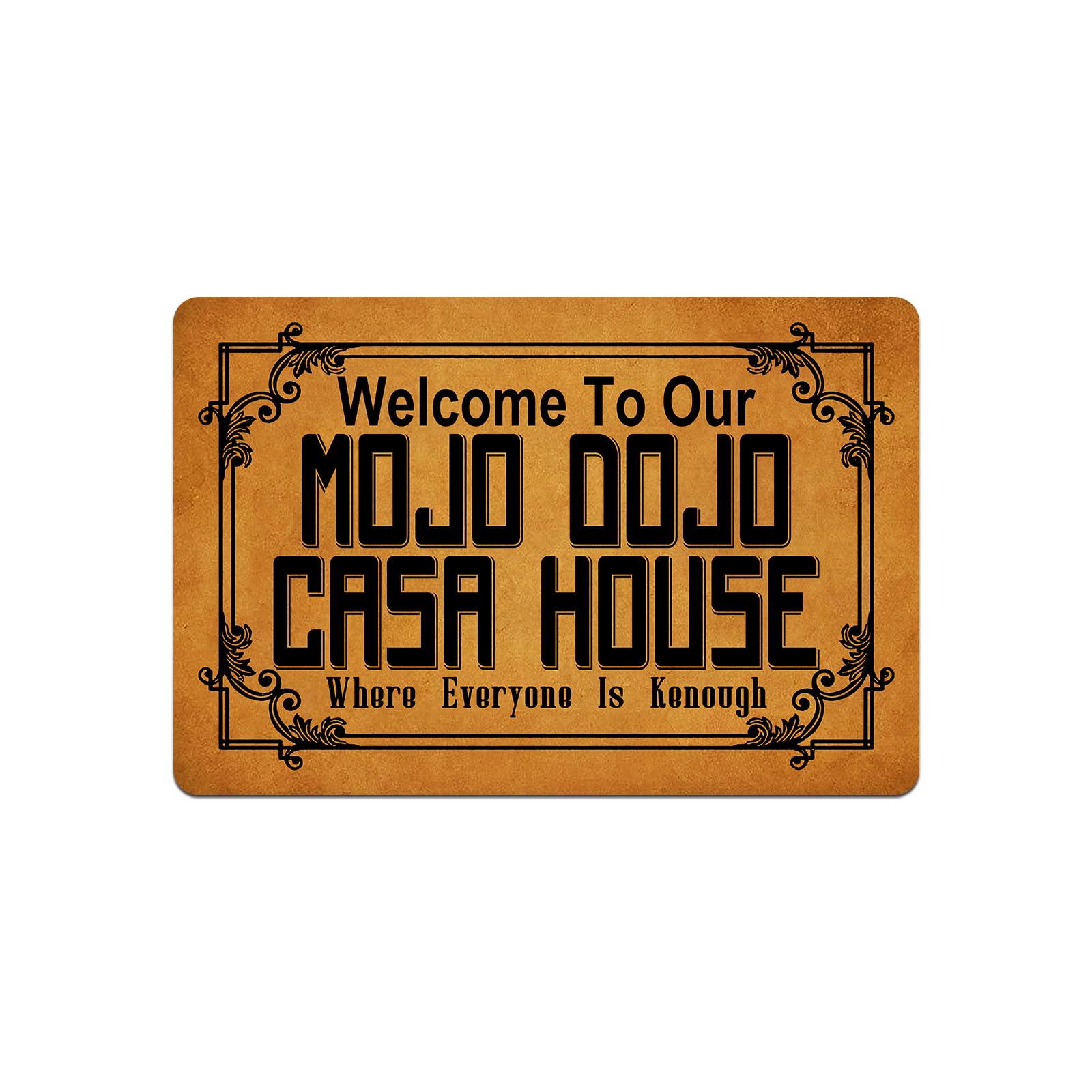 Ifhuh Welcome To Our Mojo Dojo Casa House Doormat Funny Welcome 00 Doormat Home And Office Decorative Indoor/Outdoor/Kitchen Mat