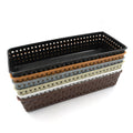 Plastic Multipurpose Desk Organiser Tray Office Drawer Dividers Storage Bins For Kitchen,Bathroom,Office,Makeup,Bedroom Dresser,