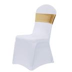 Obstal 50 Pcs Spandex Stretch Chair Sashes Bows For Wedding Reception- Universal Elastic Chair Cover Bands With Buckle Slider For Banquet, Party, Hotel Event Decorations Sashes