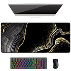 Auhoahsil Desk Pad, Xl Extended Large Gaming Mouse Pad 31.5 X 11.8 Inch, Waterproof Mousepad With Stitched Edges, Non-Slip Compu