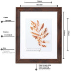 Hogaryo 11X14 Picture Frames Rustic Brown Wood Pattern Set Of 2 Photo Frames, For 8X10 With Mat Or 11X14 Without Mat Gallery Wal